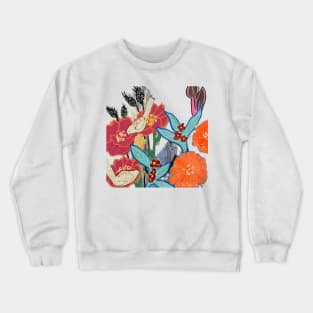 Floral and Birds Crewneck Sweatshirt